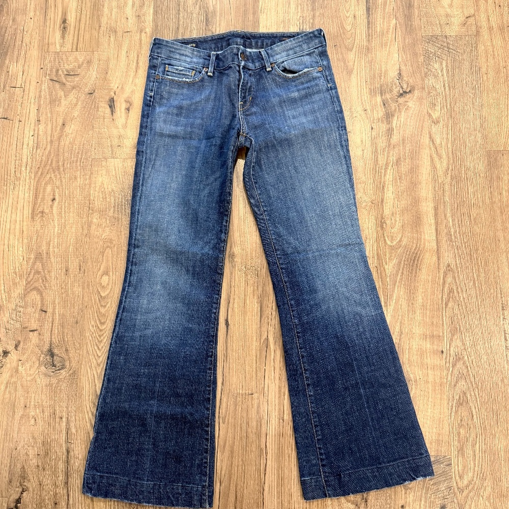 7 For All Mankind - Faye Stretch, Low Waist Full Leg